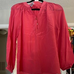 Pink Lilly Pulitzer Elsa Silk Top